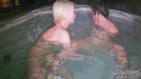 Passionate Girls Brilla And Ingrida Enjoy Each Other’s Bodies By The Pool Horny Teens
