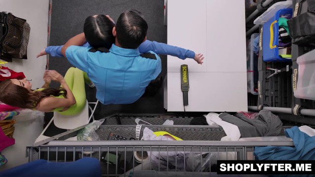 Suki Sin and Nikki Nicole have to charm the security guard with their nasty talents