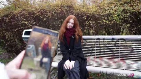 GERMAN SCOUT - Real Redhead Ginger Teen Alice Seduce with small Tits First Porn Casting