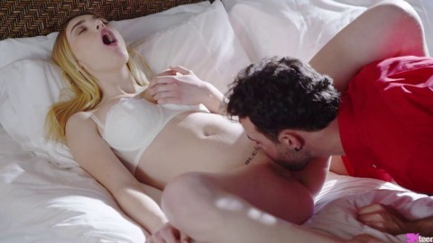 Blonde Paola Hard Fucks With Her Boyfriend In A Thong Pulsing Pussy Hd Sex Video