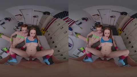 Stretching With Two Hotties Wifes To Fuck