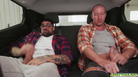 Ryan Bones and Cam Crawford together jerks off side by side and fucks