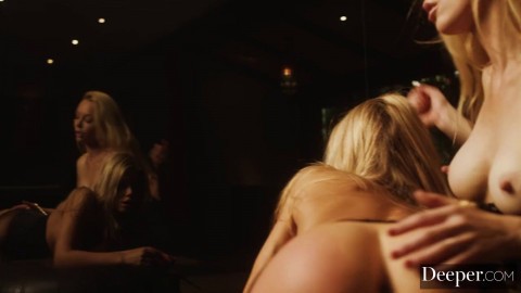 Blondes Kayden Kross And Riley Steele In Steamy Lingerie Lesbian Action Mygirlfriends Porn