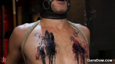 Sebastian Keys pushes slaves Tony Orlando Sherman Maus in brutal BDSM competition with wax bondage