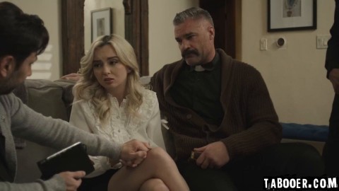 Lexi allowing the three priests to have sex with her all at once