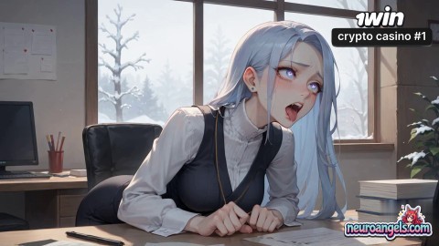 Winter Office Orgy: Creamy Triple Dildo Sensation