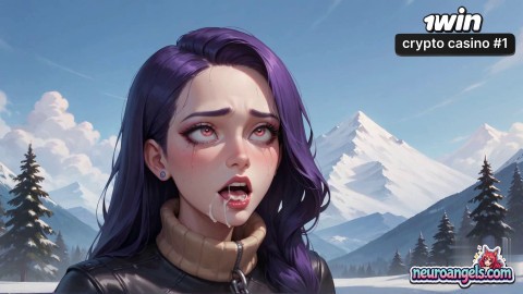Snowy Mountain Cream Explosion: Purple Goddess Gets Four-Pump Frenzy