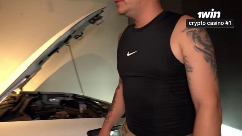 Mechanic tears up brunette milf Lina Henao in husband's car! - Jean Paul - XXX!