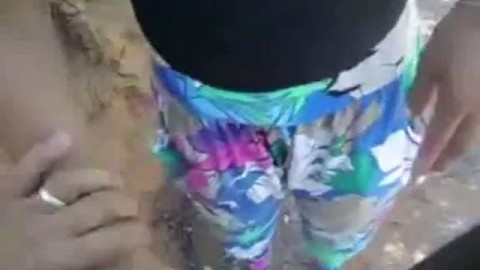 Brazilian Hooker Gives Wild Street Blowjob Action