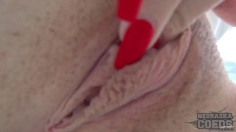 Amateur Muna Plays With Her Smooth Shaven Slit Outdoors By The Sparkling Pool Pussy Fucking