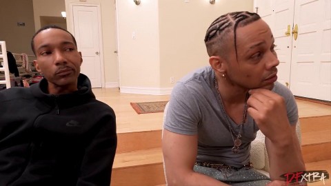 Slim Poke's Tight Pussy Pounded By Donny Sins And Scotty P In A Hot Interracial Threesome Topless Handjob