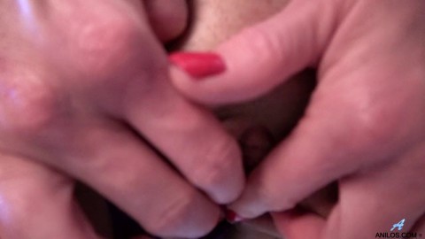 Mature Alyssia Vera With Massive Fakes Rubs Her Luscious Locks While Teasing Herself Pussy Up Close