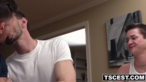 FTM Colby Tate double filled with family cum! Derek Spears, Guy Spencer