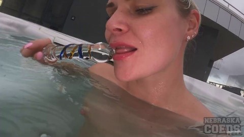 Naughty Katya G Pleasures Her Natural Boobs Outdoors Wife Fuck Porn