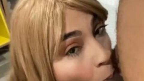sissy crossdresser gets double facial you orn
