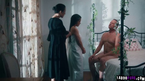 Devout Bride Ritualized for Secret Polygamous Wedding Night