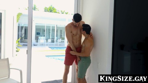 Guy Spencer Pounds Tiny Alex Gonz Inside After Pool Tease