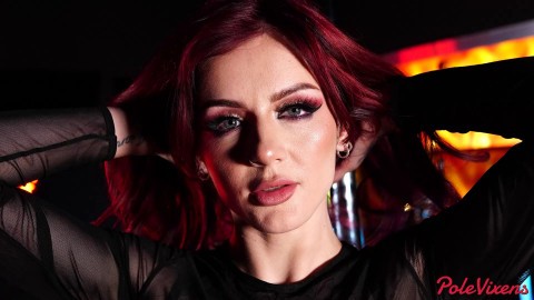 POLE VIXENS - Rosalyn Sphinx Pole Dance to Wild Fucking - Deep Throat, Hard Riding & Doggy
