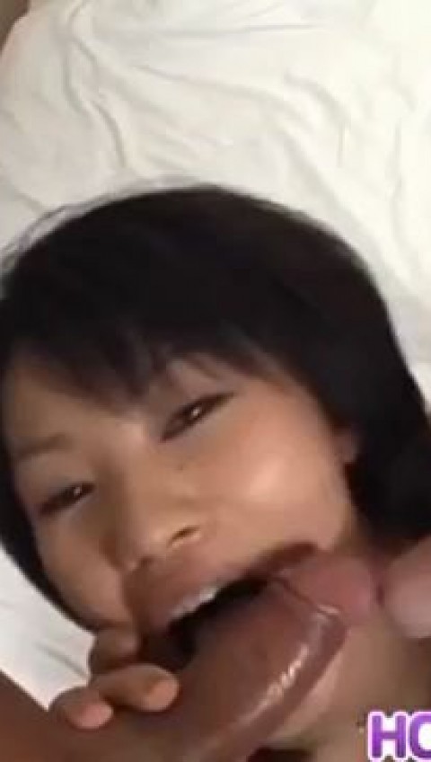 Hot Asian Babe Loves To Suck Down Dong Hard