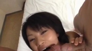 Hot Asian Babe Loves To Suck Down Dong Hard