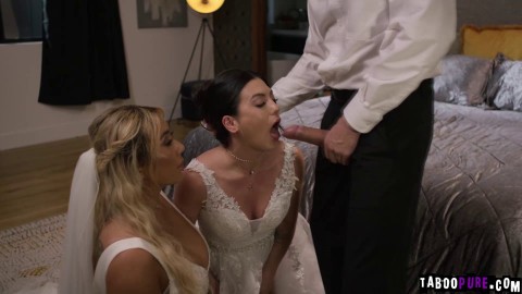 Cyber Doll and Megan Mistakes Forced Into Twisted Threesome with Homophobic Officiant