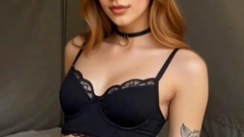 Pink panties. Black lace. Come take a closer look.