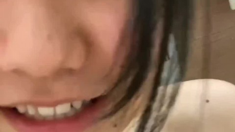 Asian Beauty Bathes in Shower, Touches Herself Sensually
