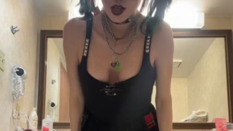goth femboy flashes his mature porn sites