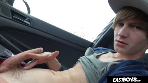 Handsome Czech Boy Gets Big Dick Handjob Outdoors