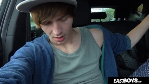 Handsome Czech Boy Gets Big Dick Handjob Outdoors