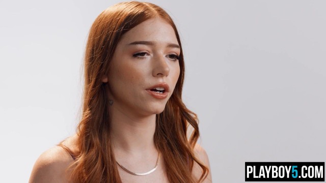 Tiny teen redhead Myra Moans interview and masturbation orgasm