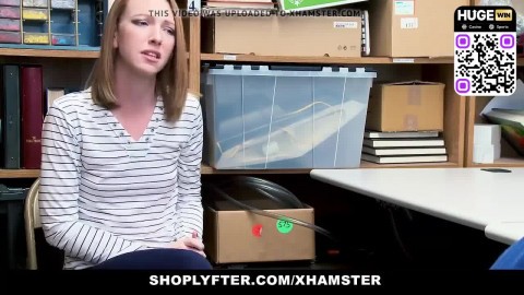 Busty ginger teenager gets boned by officer