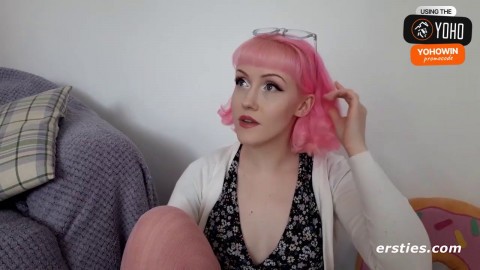 Pink haired honey drains with phat backside toy