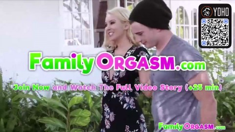 Blonde housewife rails manmeat for orgasm