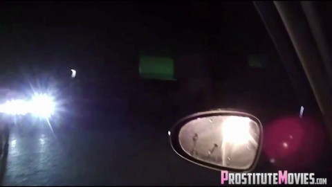 Hot Girls Flash Pussy in Car Night Drive