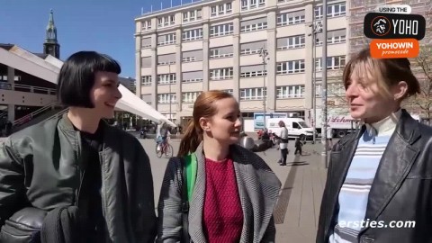 Three German redheads eat labia together