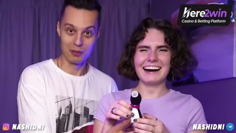 Two youthful gals take part in a studio show where they must guess each sex toy by