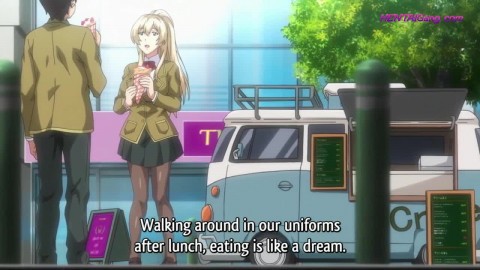 Innocent anime lady lets her lover in for the first time cock sucking daughters