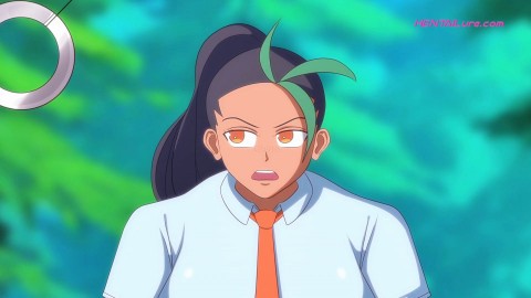 Pokemon waifu gets her gigantic ass wrecked in the forest