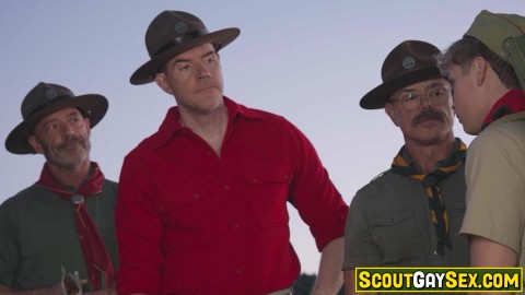 JESUS CHRIST! Scout boy gets what he fucking deserves! Oliver Lamb gangbanged!