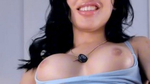 Shemale Jerks And Stroking Her Cock