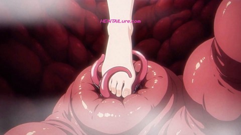 A Short Detour: Frieren takes raw tentacle DP & x-ray creampie inside the den