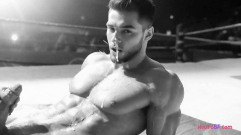 Wrestling ass gets wrecked ringside with deep anal & muscle pounding