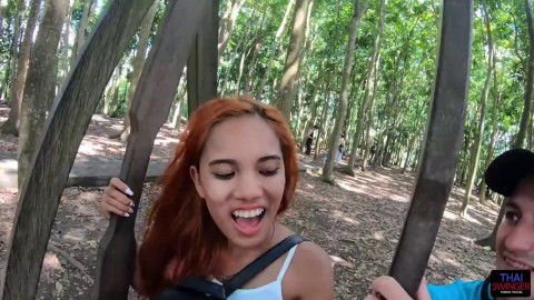 Thai Beauty With Natural Tits And Glasses Indulges In A Steamy Al Fresco Bj Session Lets Suck Dick