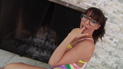 Glasses Wearing Milf Dana Dearmond Indulges Her Craving For Cock With A Passionate Blowjob Someone Please Fuck Me