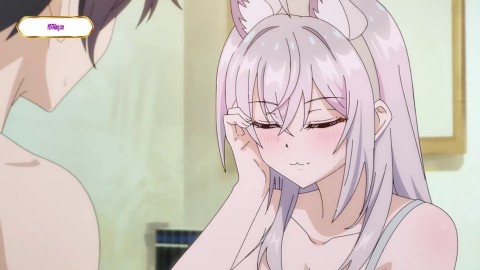 Shy catgirl Alya explores xxx touch with her first lover Kuze (Parody)