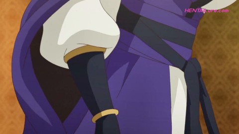 ◉ Titan dominates bride in bed after erotic anime feast (Dubbed Exclusive)