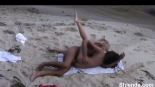 Young couple fuck on the beach