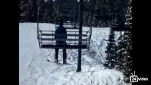 Blowjob on the ski lift