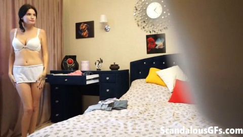 Scandalousgfs Quenlinn My Naughty Girlfriend Trying Out All The Outfits In Her Wardrobe Lewd Husband & Wife Sex HD